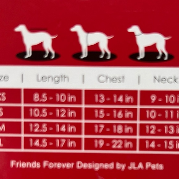 Brand New Friends Forever Red and White Dog Sweater - Sz S - Picture 3 of 5